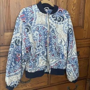 Fun print Free People jacket